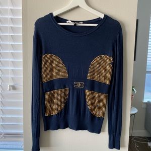 Elisabetta Franchi Navy Jumper